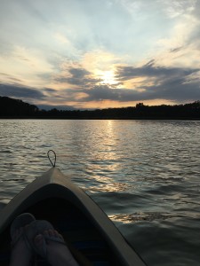 Lake Sunset w feet